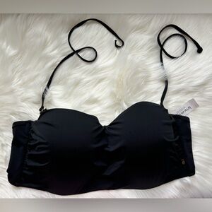 La Vie en Rose Black Bikini Top XXL